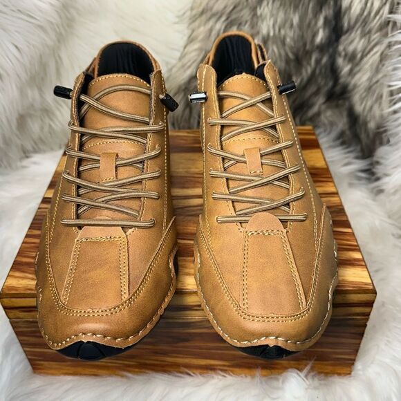 LDECK Woman’s Sneakers Casual Shoes Ox Loafers Lace Up Size 7.5/38EU New - Picture 5 of 9